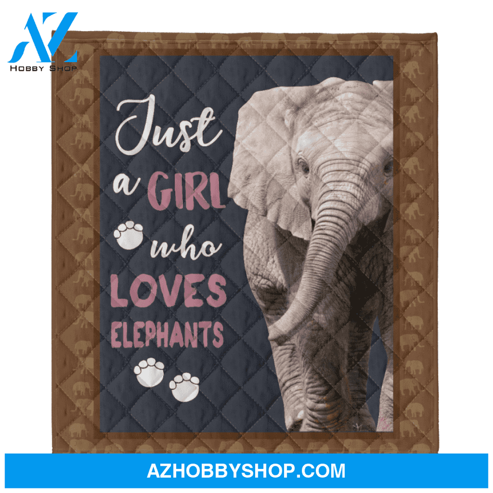 Elephant Blanket, Just A Girl Who Loves Elephants
