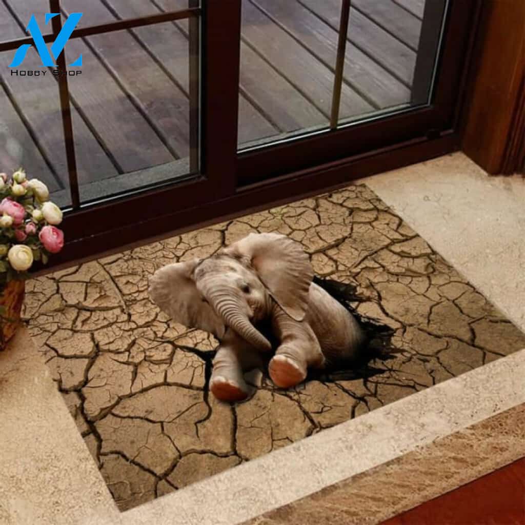 Elephant Cracking Doormat | Welcome Mat | House Warming Gift