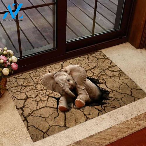 Elephant Cracking Doormat | Welcome Mat | House Warming Gift