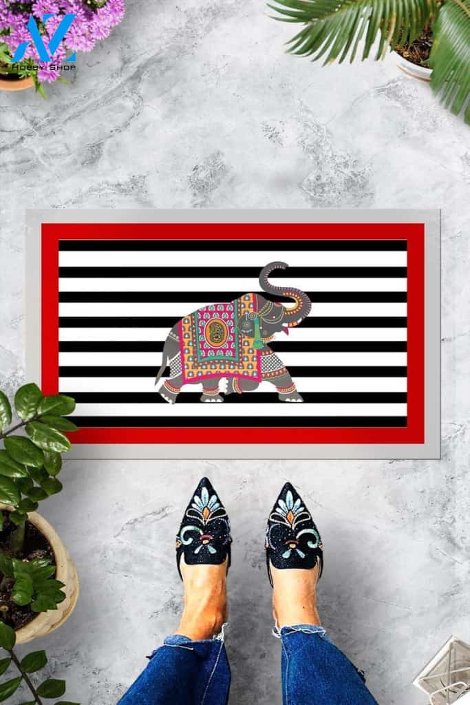 Elephant Doormat Indoor And Outdoor Doormat Housewarming Welcome Mat Best Gift Idea For Elephant Lovers Gift For Friend Birthday Gift