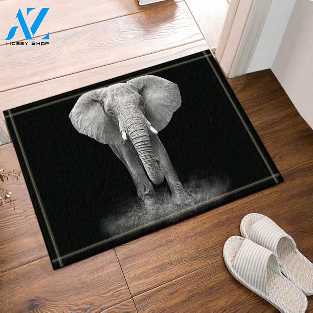 Elephant Indoor And Outdoor Doormat Warm House Gift Welcome Mat Gift For Elephant Lovers Gift Idea For Family Birthday Gift