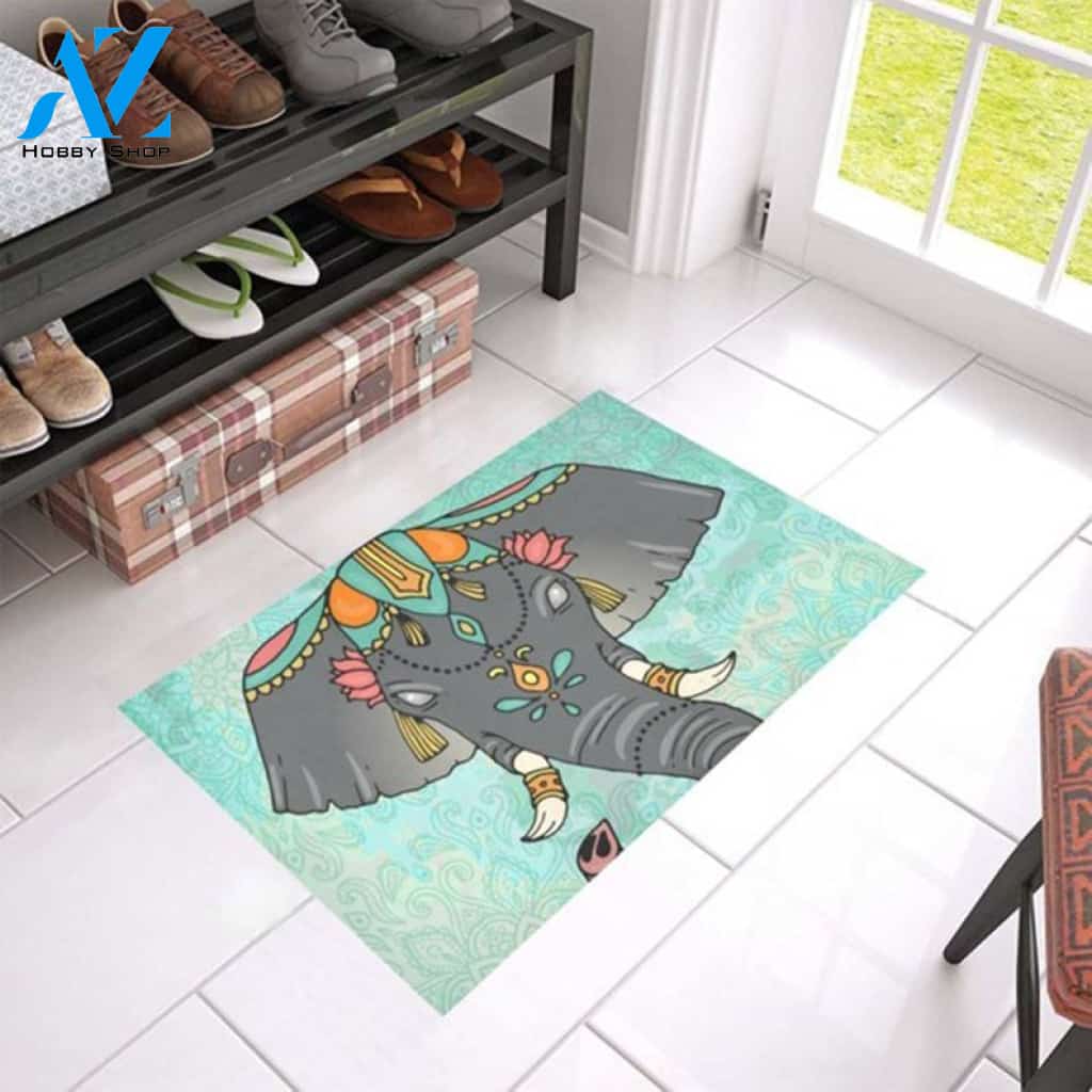 Elephant Indoor And Outdoor Doormat Gift For Elephant Lovers Warm House Gift Welcome Mat Gift For Family Friend Birthday Gift