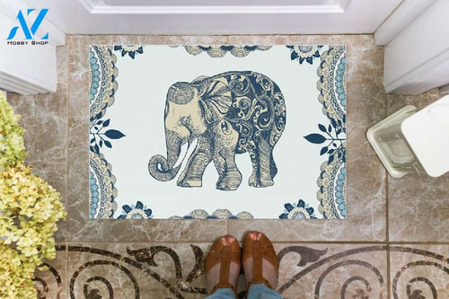 Elephant Mandala Doormat Welcome Mat Housewarming Gift Home Decor Funny Doormat Gift Idea For Elephant Lovers Gift For Family