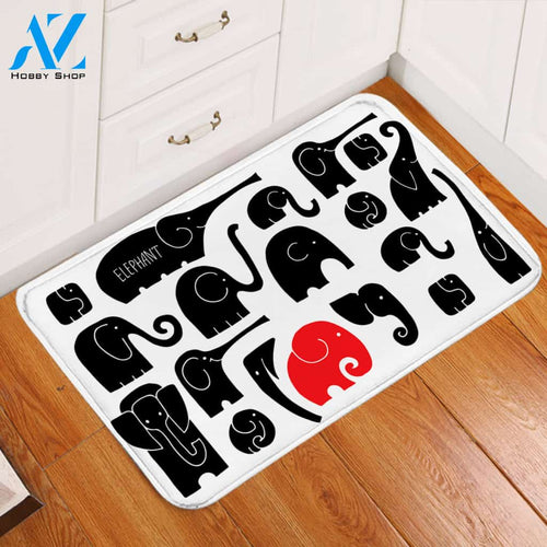 Elephant Puzzle Door Mat