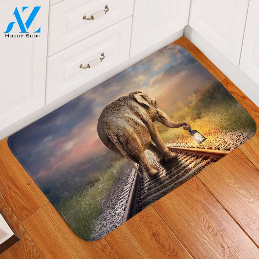 Elephant Rail Door Mat