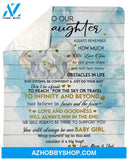 Elephant Special Gift For Your Daughter Blanket Gift For Daughter Form Mom