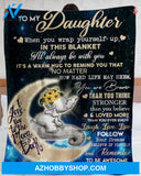 Elephant - To My Daughter Remember To Be Awesome I'm Proud Of You Fleece Blanket Gift For Daughter 