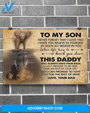 Elephant To My Son Canvas Wall Art, Wall Decor Visual Art