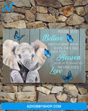 Elephant When You Believe In Beyond What You See Canvas Decor, Wall Decor Visual Art