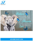 Elephant When You Believe In Beyond What You See Canvas Decor, Wall Decor Visual Art