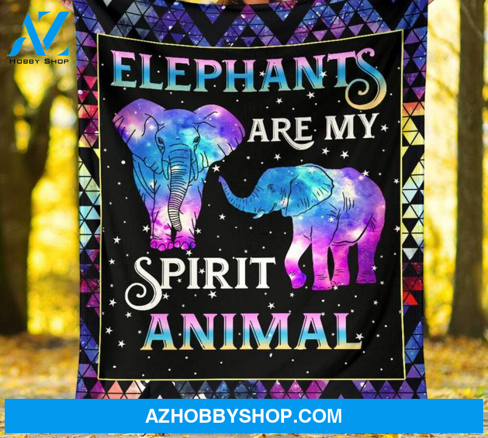 Elephants Are My Spirit Animal Blanket Gift For Elephant Lovers Birthday Gift Home Decor Bedding Couch Sofa Soft and Comfy Cozy