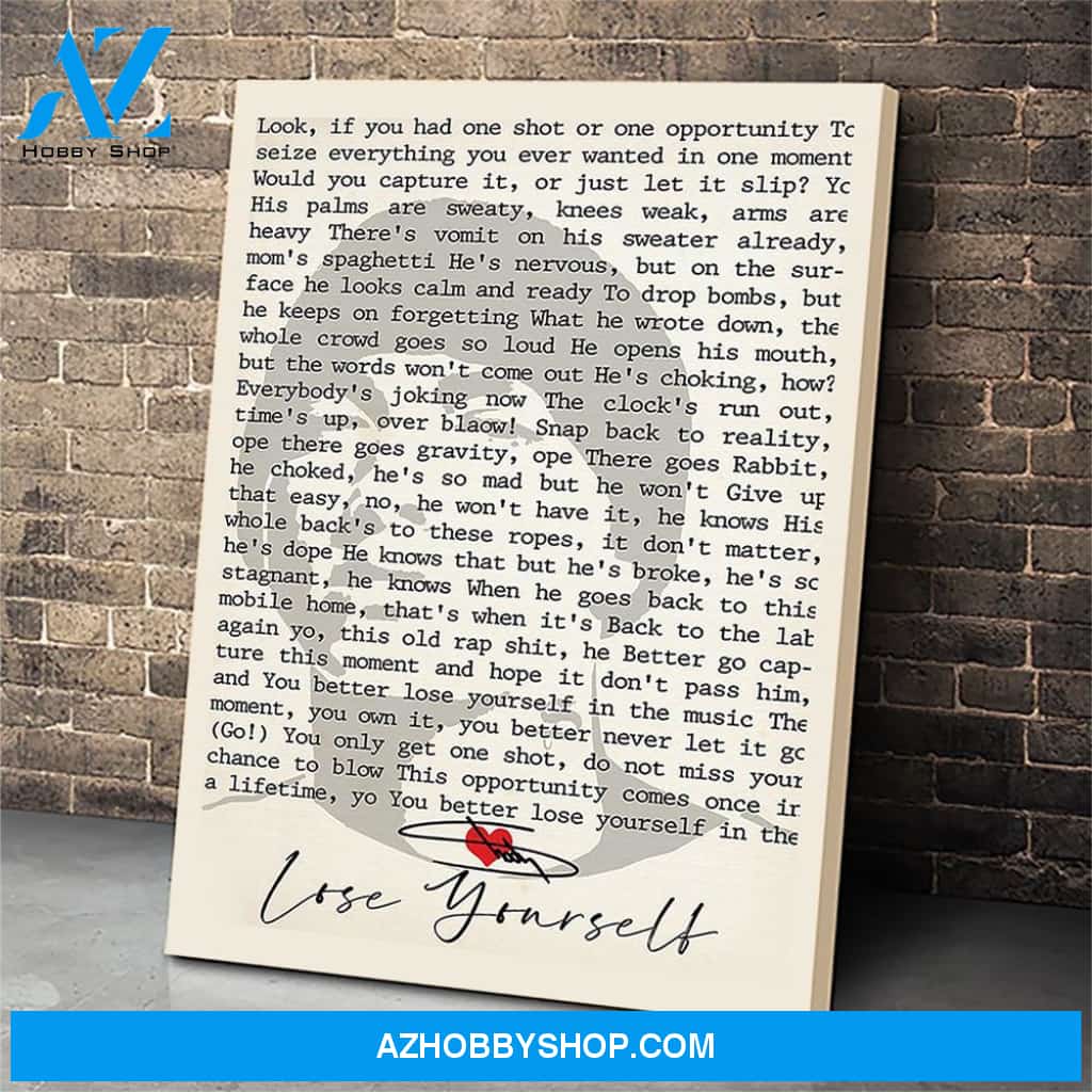 Eminem - Lose Yourself Canvas Print Wall Art - Matte Canvas