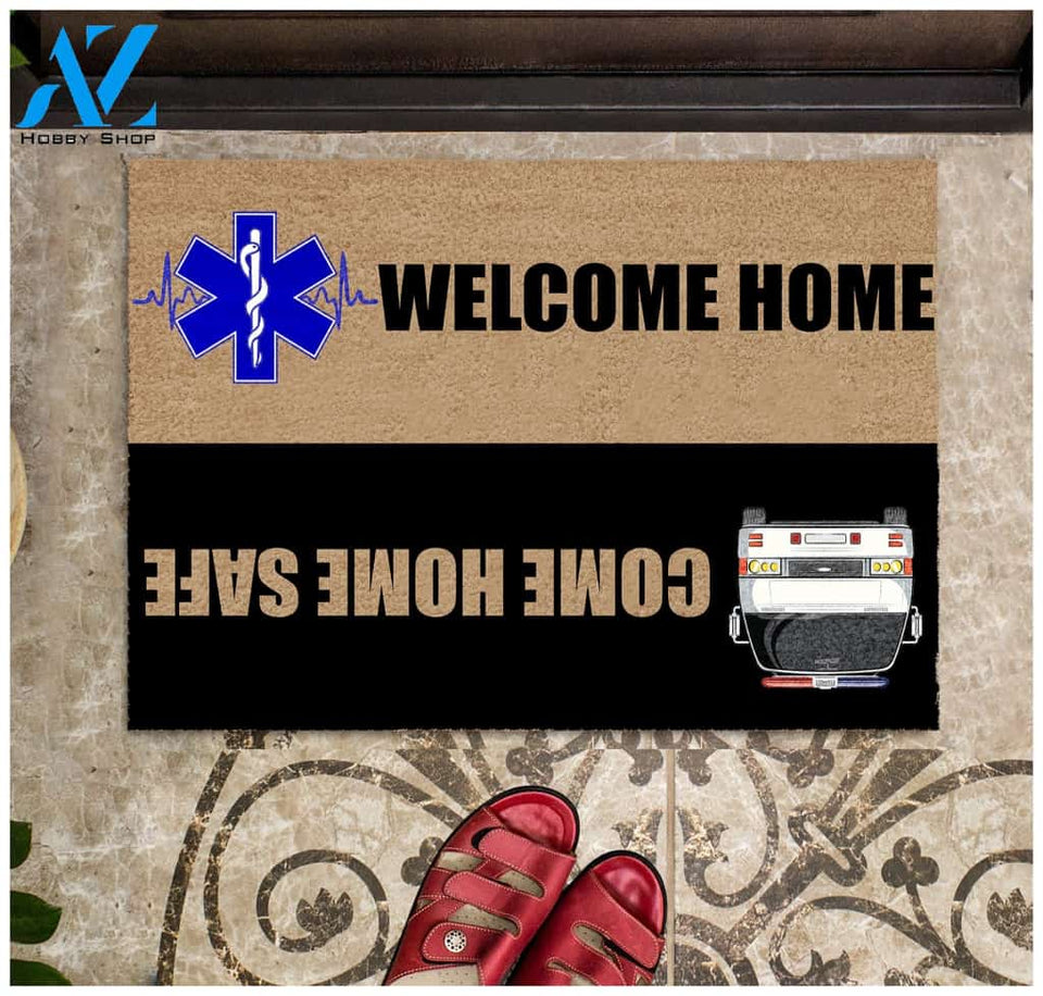 EMS Come Home Safe Doormat | Welcome Mat | House Warming Gift