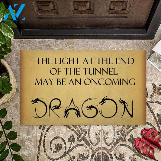 End Of The Tunnel - Dragon Coir Pattern Print Doormat
