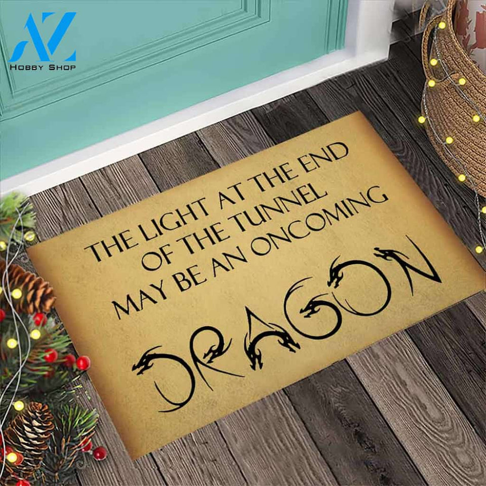 End Of The Tunnel - Dragon Coir Pattern Print Doormat