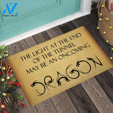 End Of The Tunnel - Dragon Coir Pattern Print Doormat