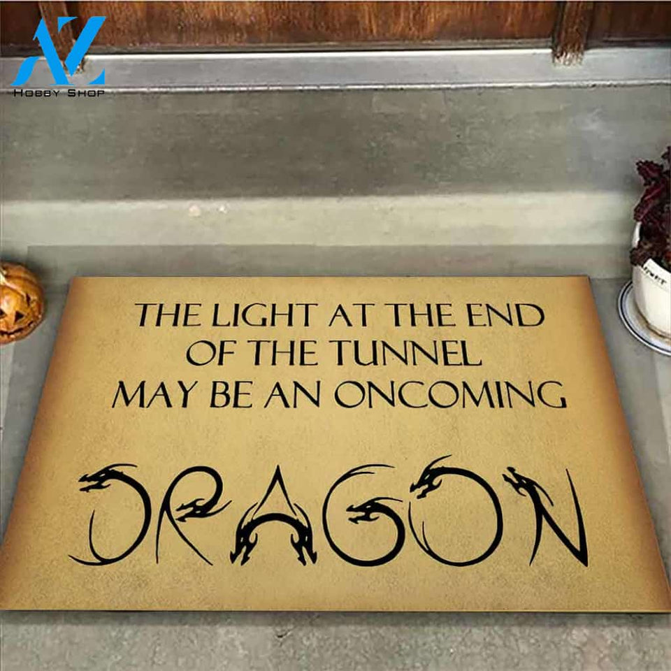End Of The Tunnel - Dragon Coir Pattern Print Doormat