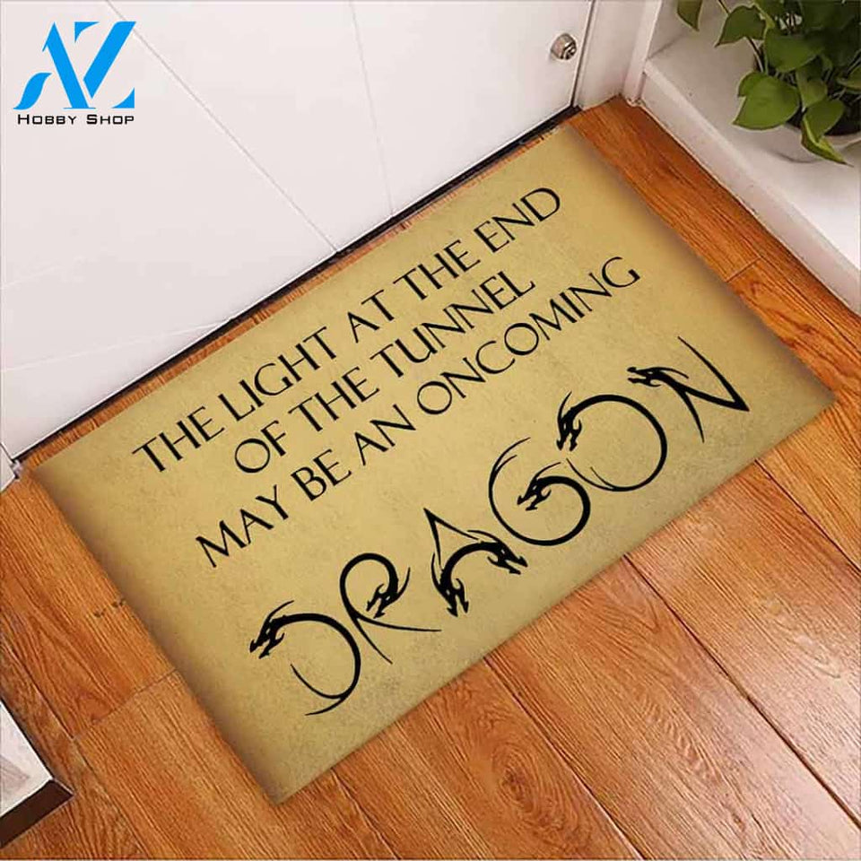 End Of The Tunnel - Dragon Coir Pattern Print Doormat