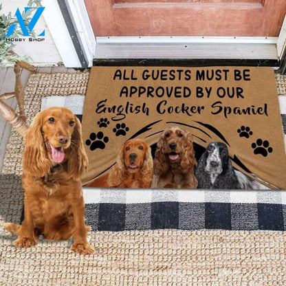 English Cocker Spaniel Approved Doormat Home Decor – Doormat