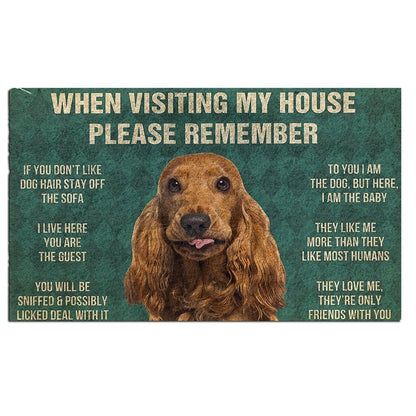 English Cocker Spaniel's Rules Doormat