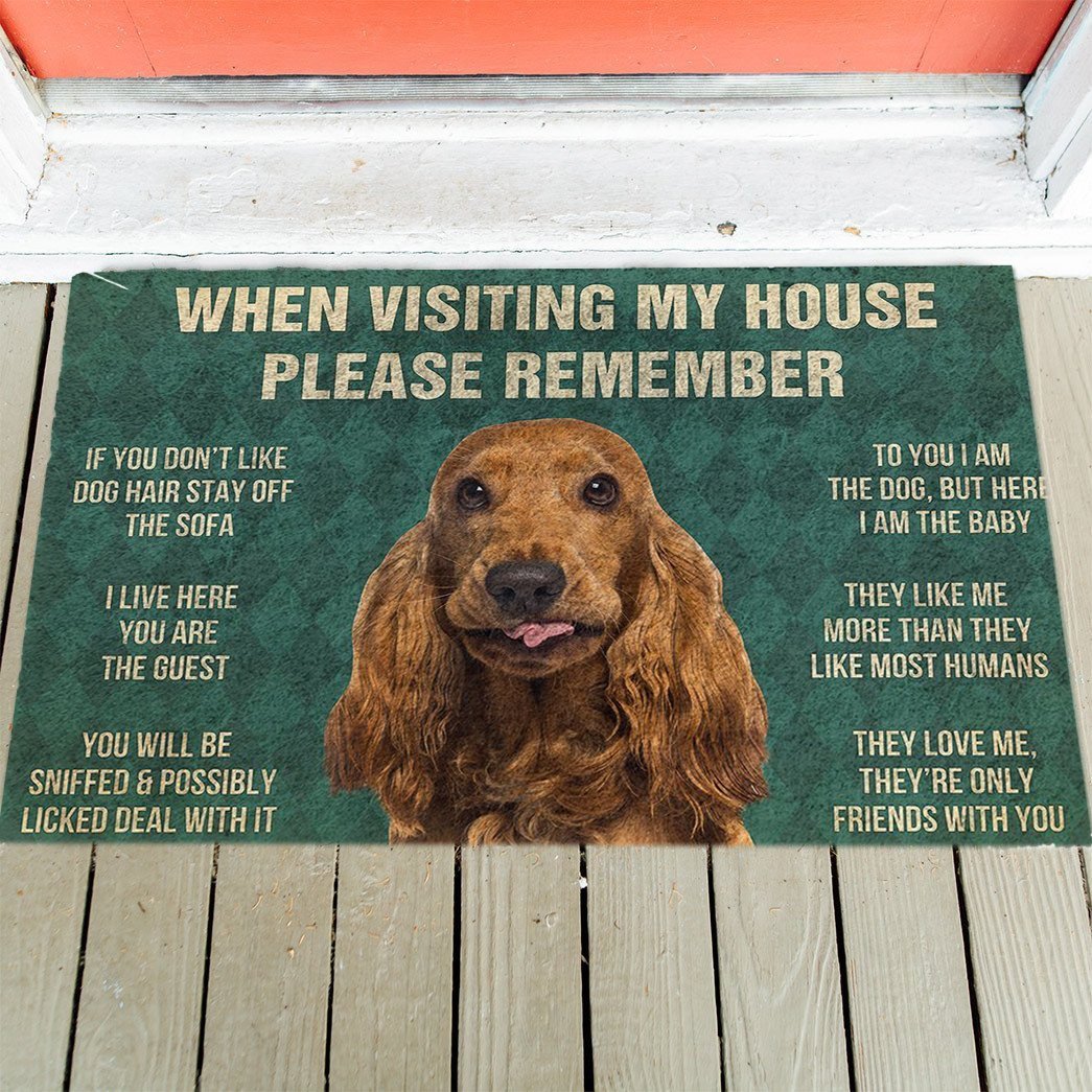 English Cocker Spaniel's Rules Doormat