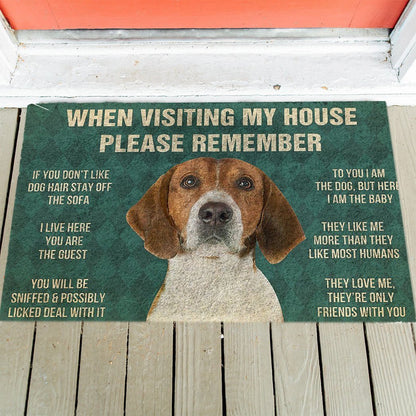 English Foxhound's Rules Doormat