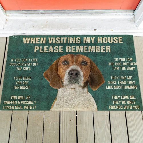 English Foxhound's Rules Doormat