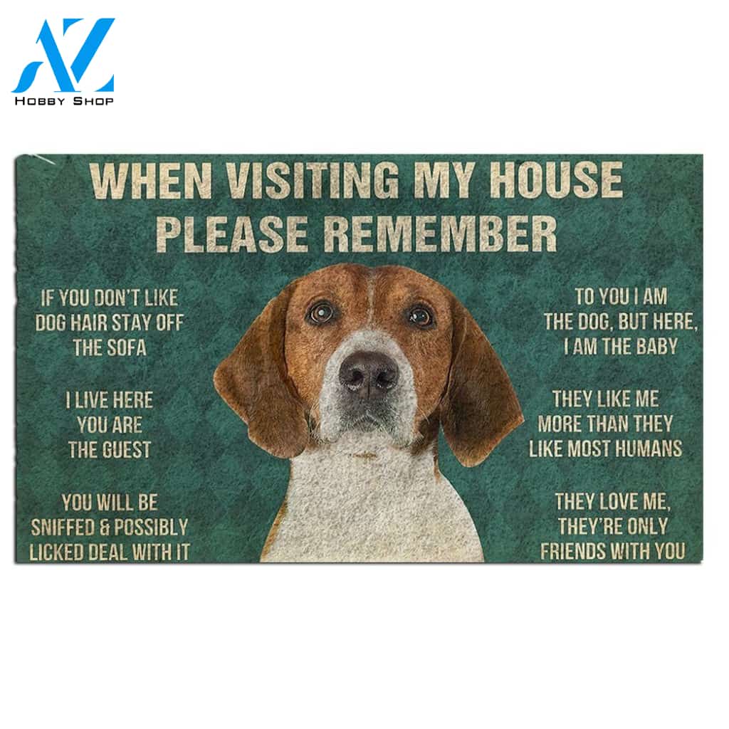 English Foxhound's Rules Doormat