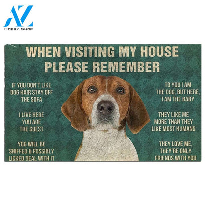 English Foxhound's Rules Doormat