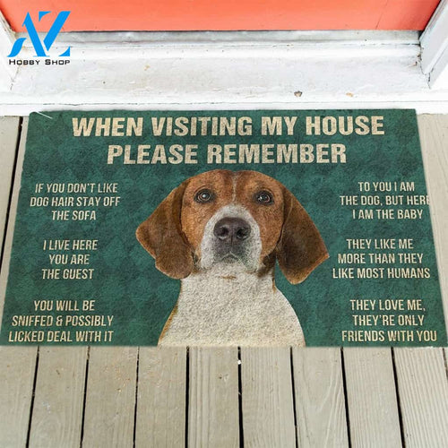 English Foxhound's Rules Doormat