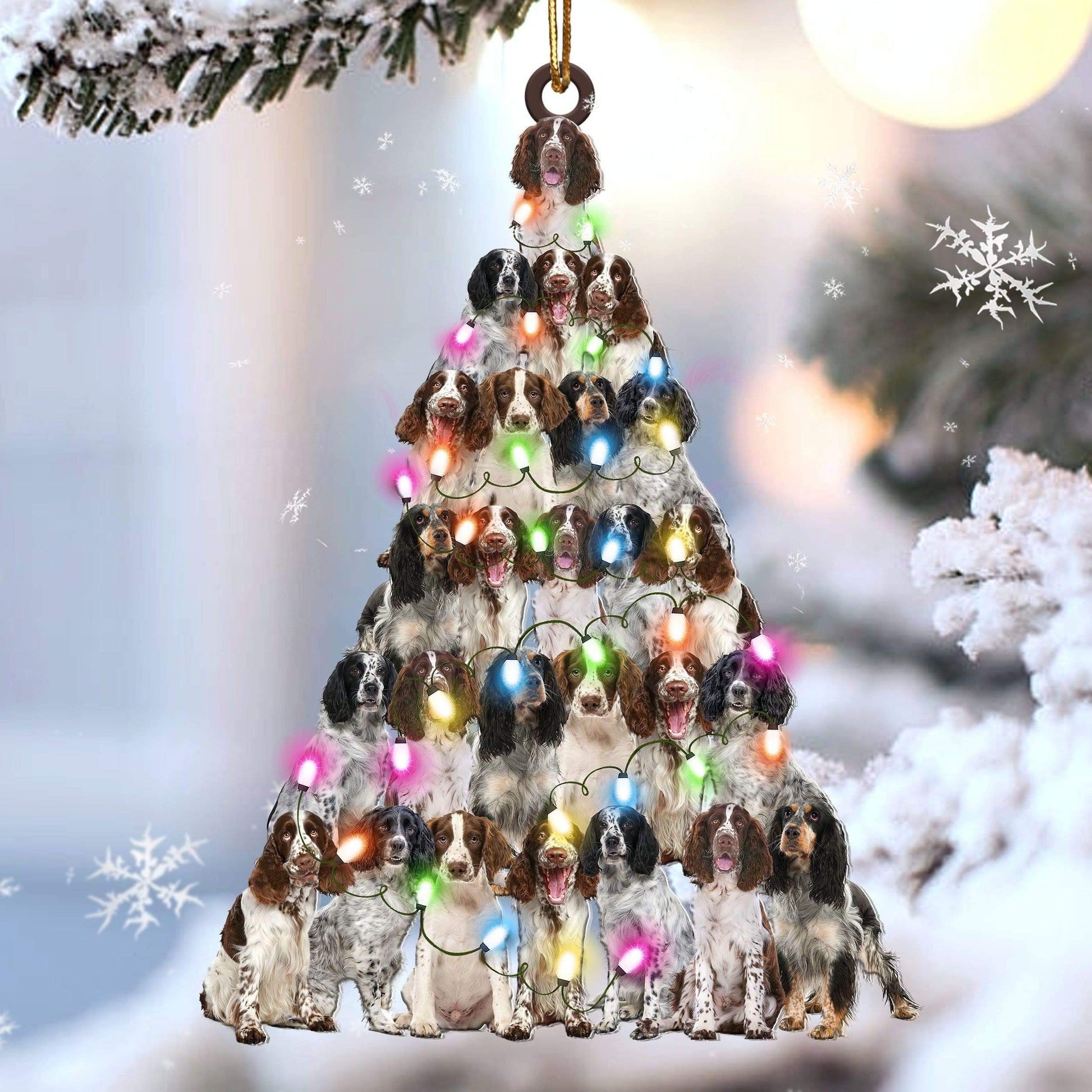 English Springer Spaniel Lovely Tree Gift For English Springer Spaniel Lover Gift For Dog Mom Ornament
