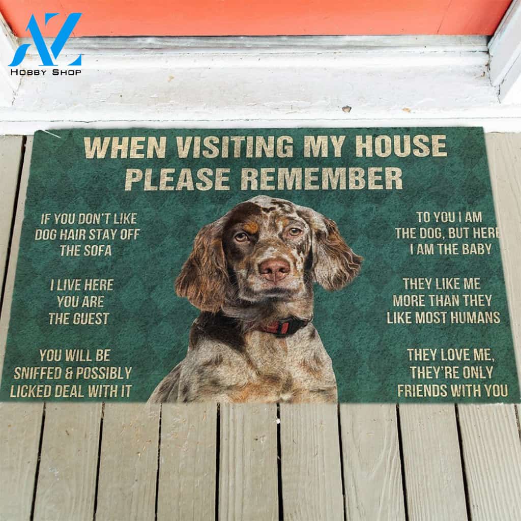 English Setter's Rules Doormat
