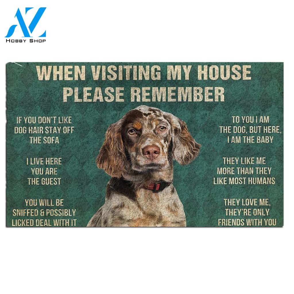English Setter's Rules Doormat