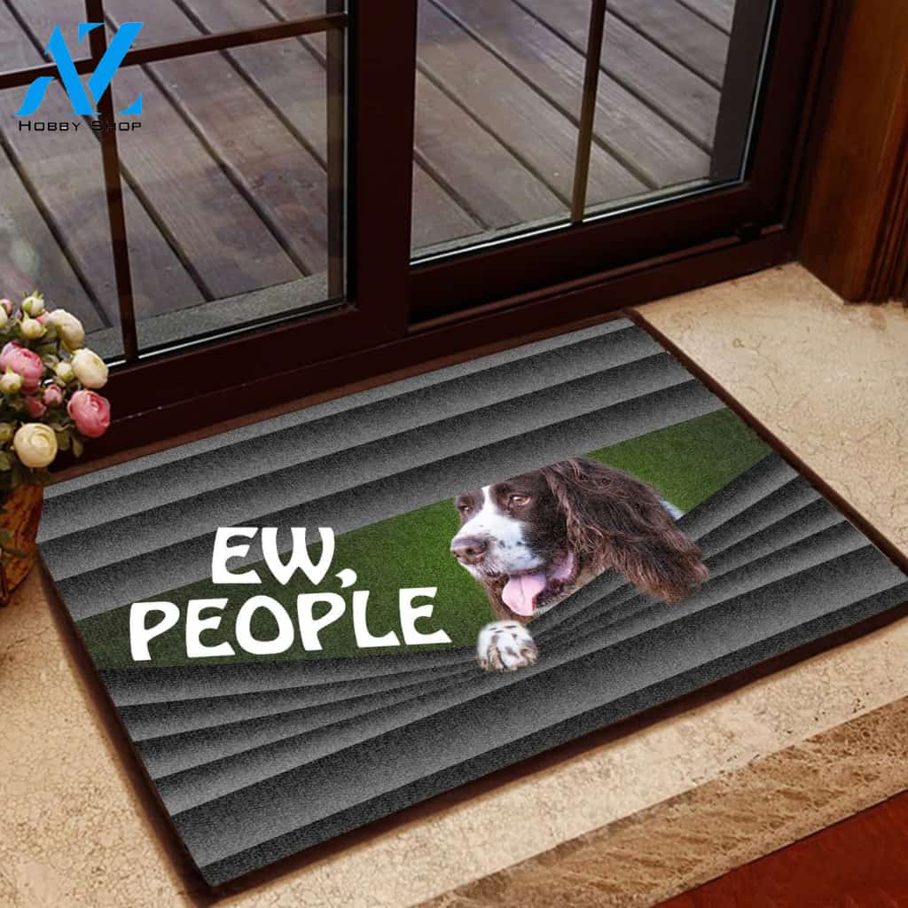 English Springer Spaniel Ew People T1208 - Door Mat | Welcome Mat | House Warming Gift