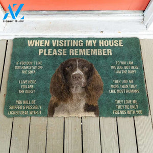 English springer spaniel funny doormat