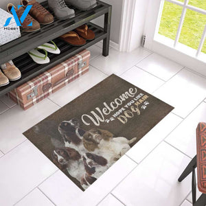 TD 5 English Springer Spaniel's Hair Doormat | WELCOME MAT | HOUSE WARMING GIFT
