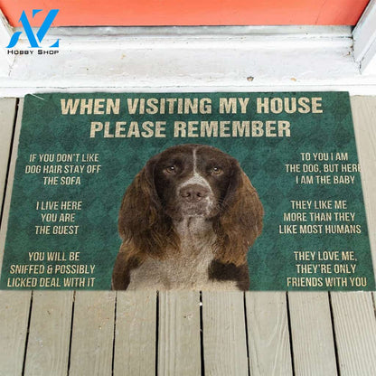 English Springer Spaniel's Rules Doormat