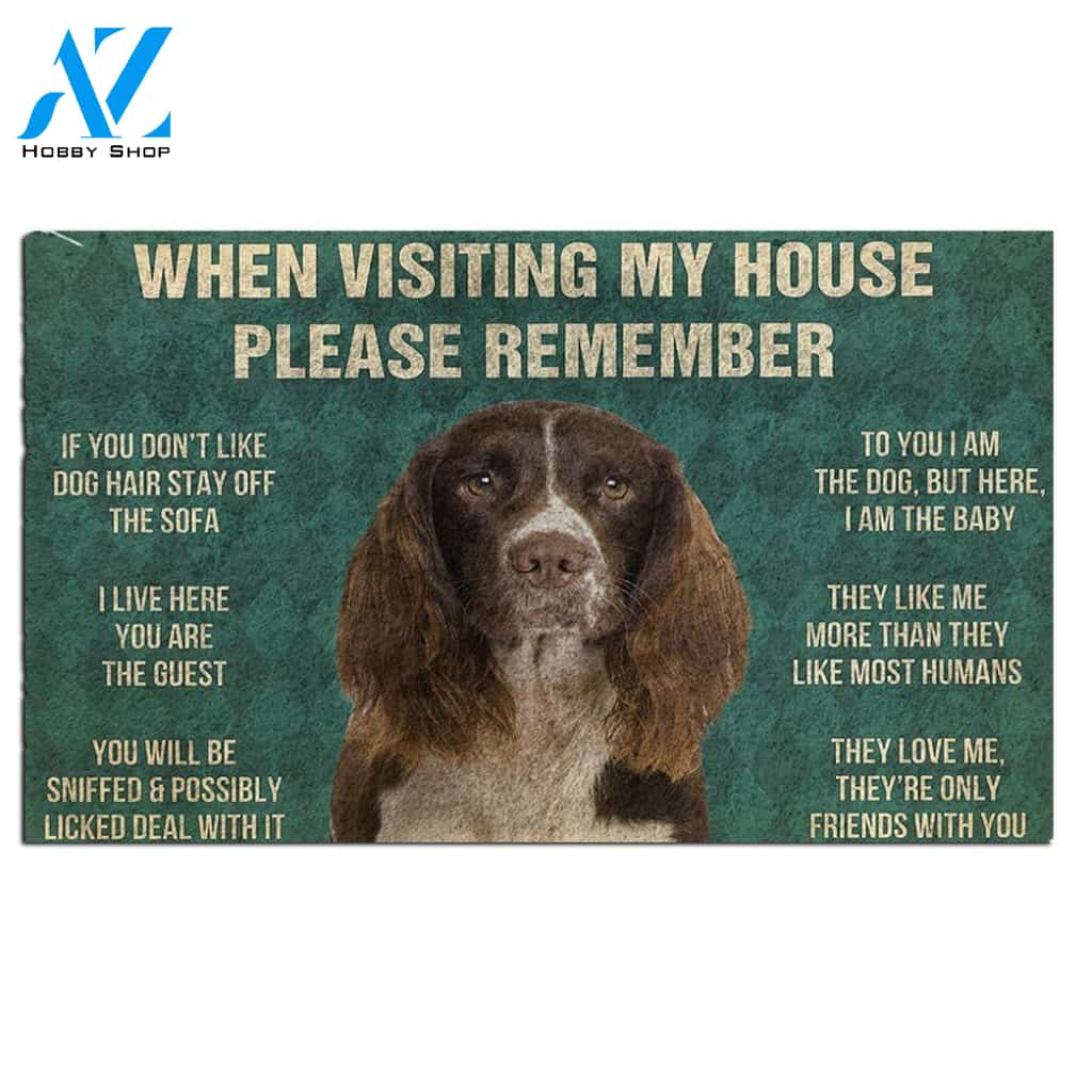 English Springer Spaniel's Rules Doormat