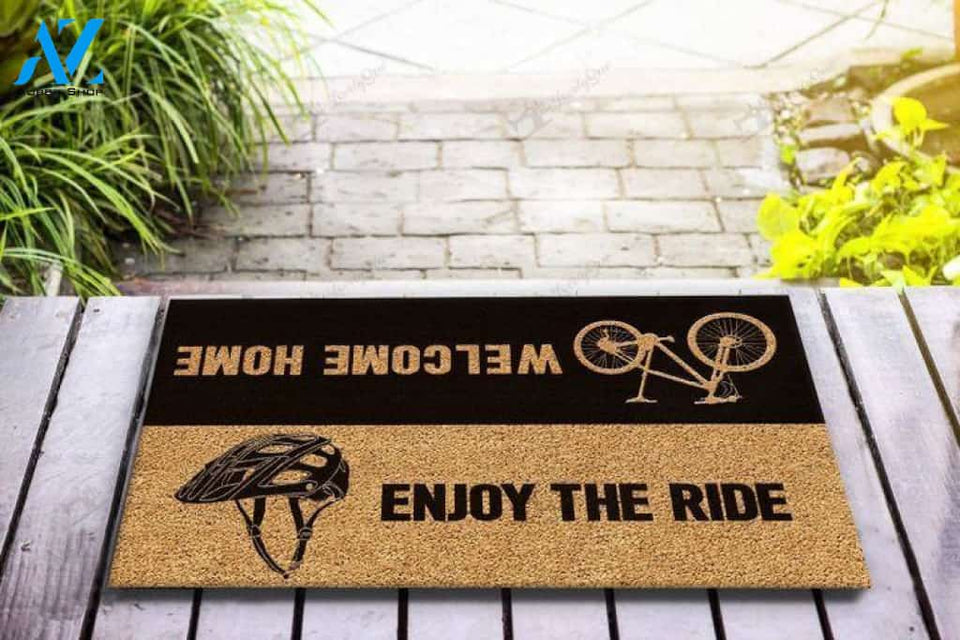 Enjoy the ride Biker Doormat | Welcome Mat | House Warming Gift