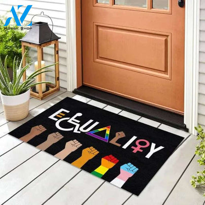 Equality Doormat - Outdoor Indoor Doormat - Equal Rights Doormat