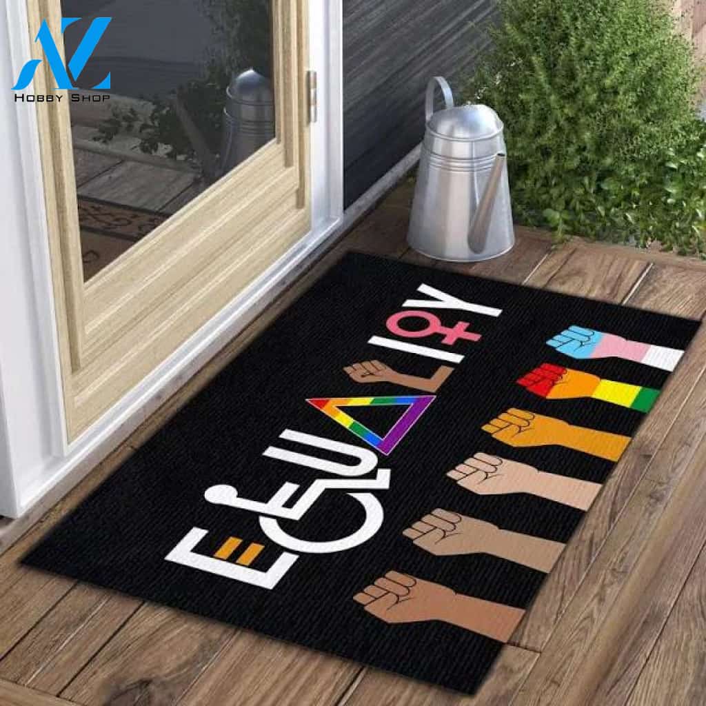 Equality Doormat - Outdoor Indoor Doormat - Equal Rights Doormat