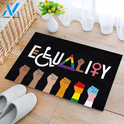 Equality Doormat - Outdoor Indoor Doormat - Equal Rights Doormat