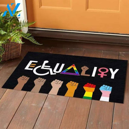 Equality Doormat - Outdoor Indoor Doormat - Equal Rights Doormat
