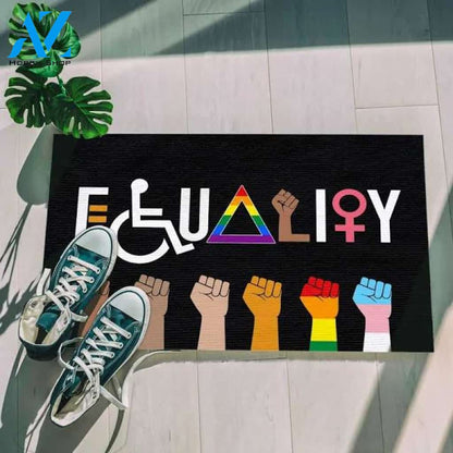 Equality Doormat - Outdoor Indoor Doormat - Equal Rights Doormat