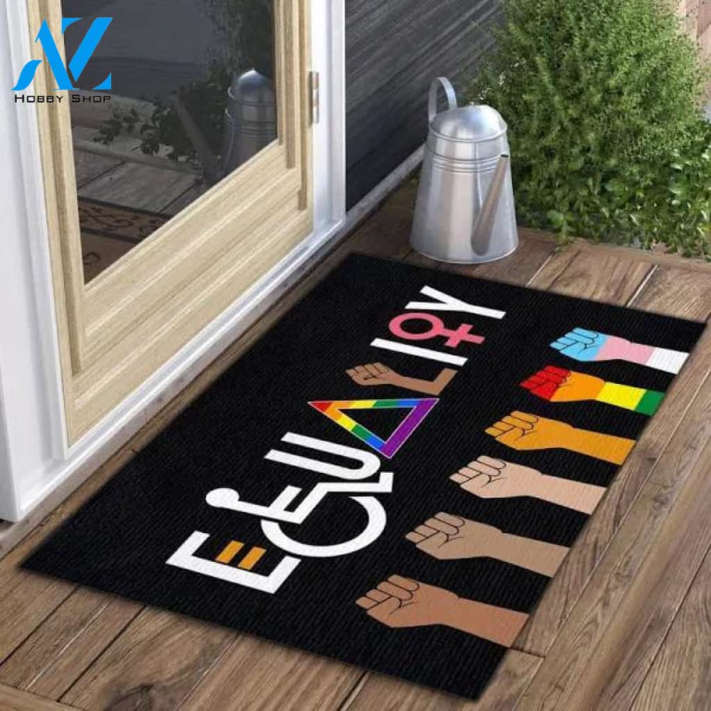 Equality Doormat - Outdoor Indoor Doormat - Equal Rights Doormat