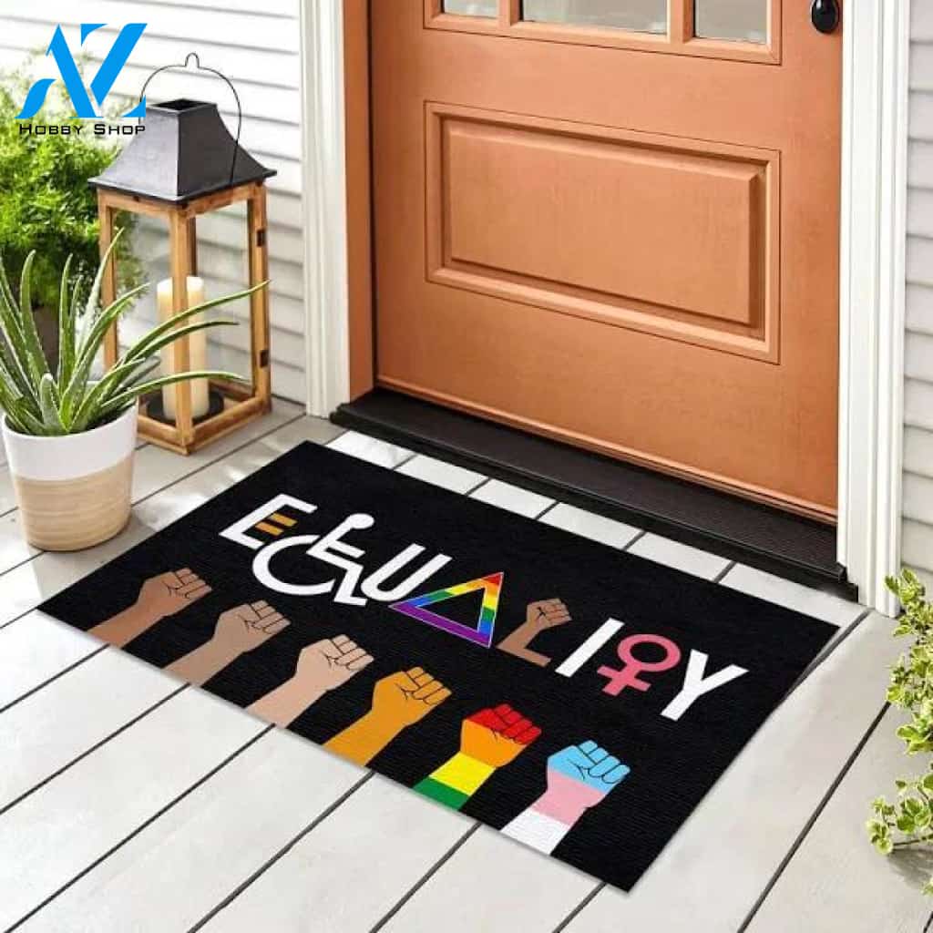 Equality Doormat - Outdoor Indoor Doormat - Equal Rights Doormat