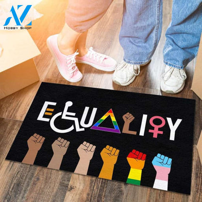 Equality Doormat - Outdoor Indoor Doormat - Equal Rights Doormat