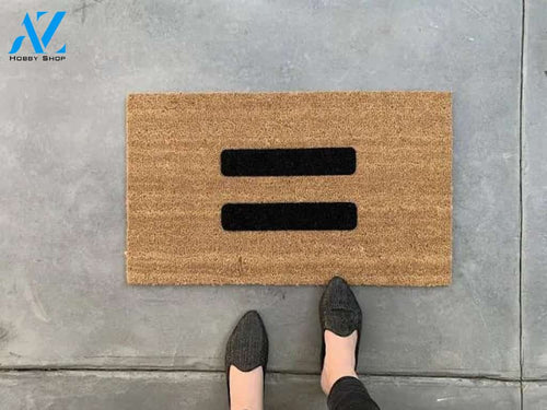 Equality Symbol Outdoor Door Mat