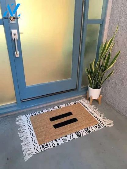 Equality Symbol Outdoor Door Mat