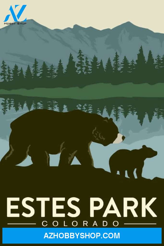 Estes Park Colorado Grizzly Bear And Cub